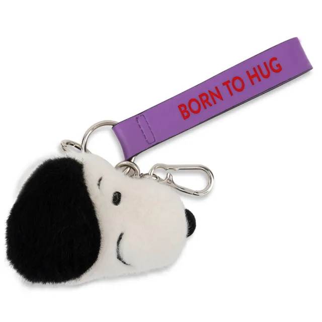 【BON TON TOYS】Snoopy史努比環保毛絨背包吊飾-奶油(8cm 玩偶、娃娃、鑰匙圈)