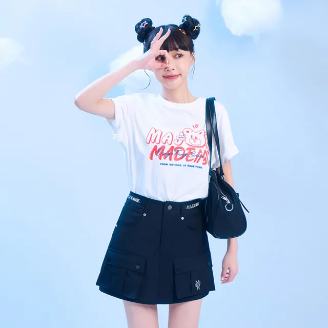 【MAJOR MADE】登峰小熊刺繡立體印花T(短袖上衣/圖案短T/T-Shirt)