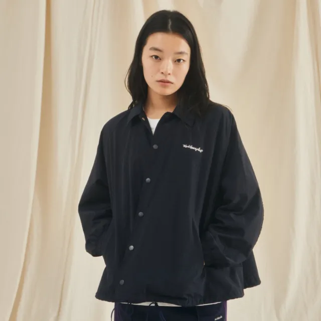 【Mark Gonzales】女裝 混紡襯衫外套-黑色