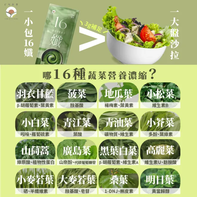 【日初良食】16孅 羽衣甘藍青汁 乳酸口味 30包/盒(不甜 消化有效 多元營養素)