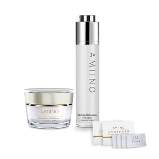 【AMIINO 安美諾】美白修護霜30ml+煥妍凍齡膜50ml