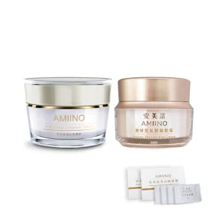 【AMIINO 安美諾】美白修護霜30ml+煥妍胜肽緊緻眼霜15ml