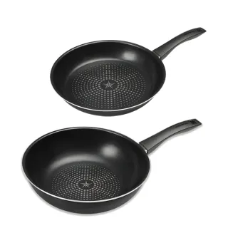 【HAPPYCALL】鑽石輕巧不沾鍋雙鍋組30cm(30cm炒鍋/平底鍋)