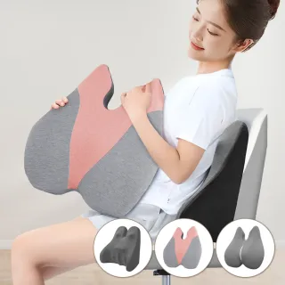 【Beroso 倍麗森】美姿護脊靠背墊(椅靠背墊 靠枕 腰墊 靠腰枕 腰靠墊 護腰墊 尾牙禮品 除舊佈新 新年)