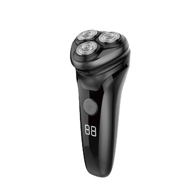 【Kolin 歌林】3D水洗三刀頭電動刮鬍刀(液晶電量顯示/USB充電 刮鬍刀/電鬍刀)