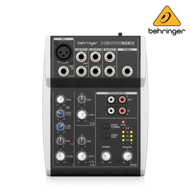 【BEHRINGER】XENYX 502S 混音器／混出點意思來(耳朵牌 直播 Podcast 播客 錄音 Mixer PA系統 麥克風)