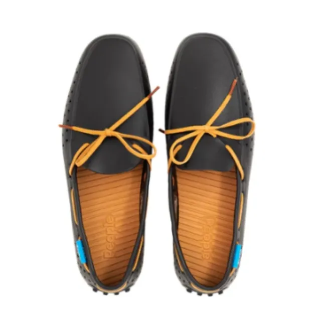 【People Footwear】加拿大休閒鞋 防水鞋 涼鞋 平底鞋 拖鞋(SENNA 辛那 極黑/ 橡膠色)