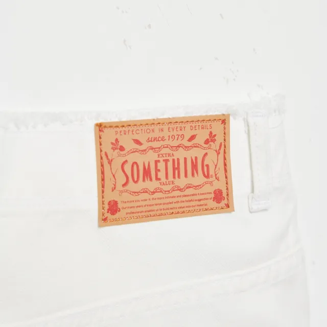 【SOMETHING】女裝 萊賽爾五分短褲(白色)