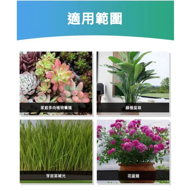 【ROYAL LIFE 皇室生活】LED可定時植物生長燈-四管 2入組(多肉植物燈/水草燈/花卉燈/夾燈/燈條/檯燈)