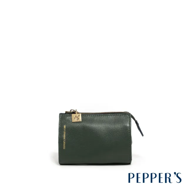 【PEPPER’S】雙11 PEGASUS 真皮零錢鑰匙包 - 拿鐵棕/薰衣草紫/松綠色/簡約黑(真皮包包 零錢包)