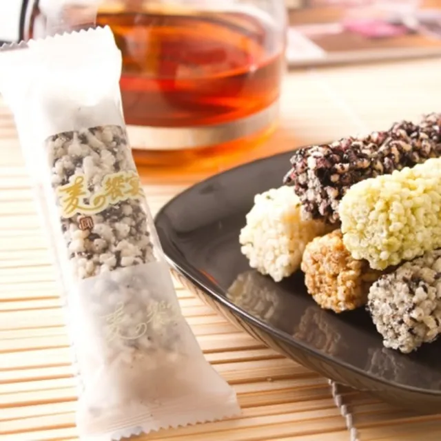 【老師傅黑糖】無麩質小米酥黑糖海苔綜合口味6包72支入(獨立包裝/米餅)