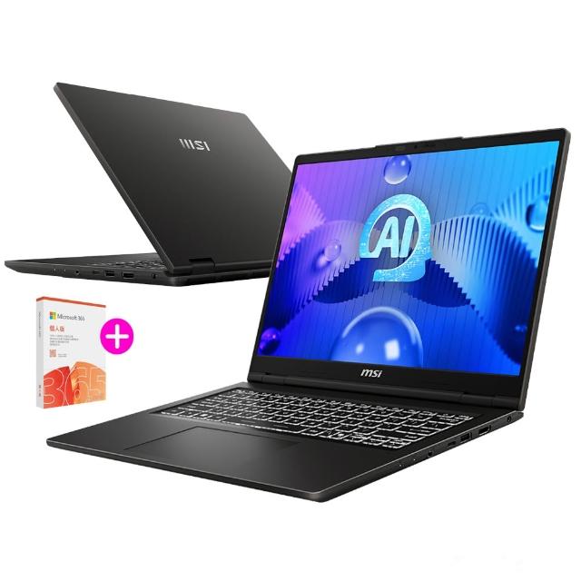 M365★【MSI 微星】14吋Ultra 7 AI效能筆電(Venture 14 AI/Ultra 7 155H/16G/1TB SSD/W11/A1MG-004TW)