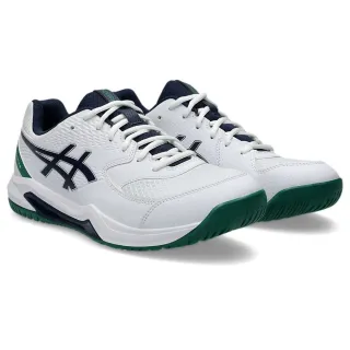 【asics 亞瑟士】網球鞋 男鞋 運動鞋 寬楦 GEL-DEDICATE 8 2E 白黑綠 1041A410-105