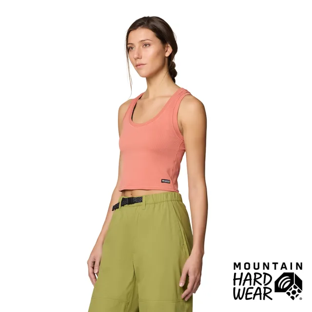 【Mountain Hardwear】Peak Knit™ Tank 素色羅紋短版背心 女款 朵紅 #2113441
