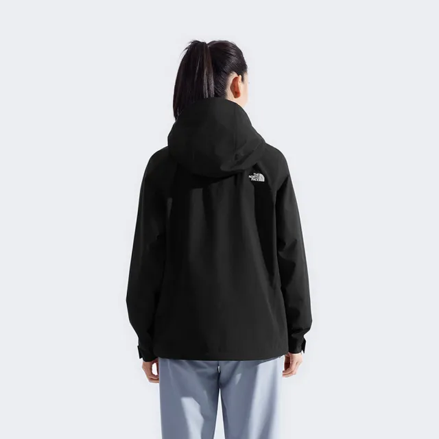 【The North Face】TNF 休閒 運動 連帽防潑水外套 W SANGRO DRYVENT JACKET 2.0-AP 女 黑(NF0A8DX8JK3)