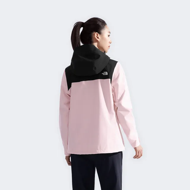 【The North Face】TNF 休閒 運動 連帽防潑水外套 W SANGRO DRYVENT JACKET 2.0 - AP 女 粉(NF0A8DX8E93)
