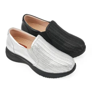 【A.S.O 阿瘦集團】A.S.O 活氧氣墊系列-手工編織鞋(女鞋_2色任選)