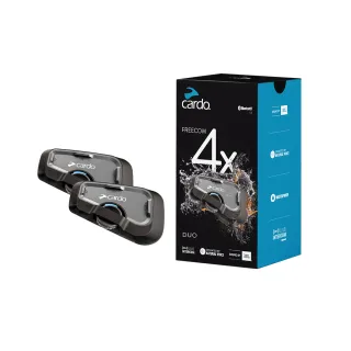 【Cardo】FREECOM 4X 安全帽通訊藍牙耳機(雙入組 官方直營)