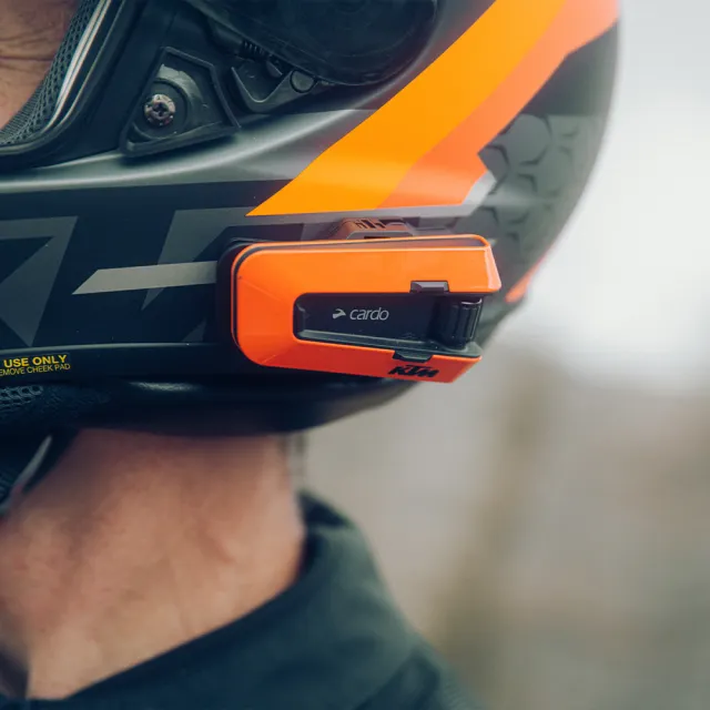 【Cardo】PACKTALK EDGE 安全帽通訊藍牙耳機(KTM聯名款 官方直營)