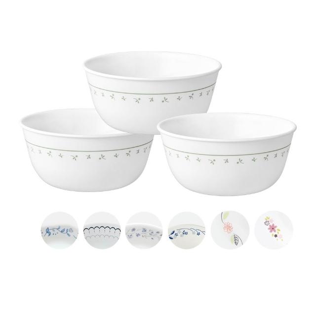 【CorelleBrands 康寧餐具】三入 900cc拉麵碗(多款任選)