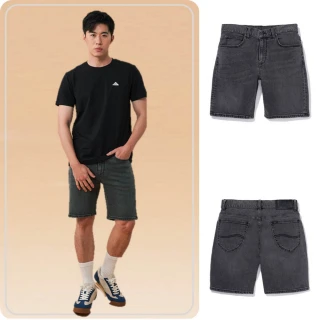 【Lee 官方旗艦】男裝 牛仔短褲 / 901 合身彈性 灰色洗水(LB522004888)