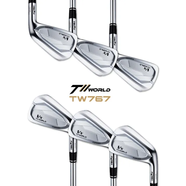 【HONMA 本間高爾夫】TW767-VX 鐵桿5支組 #6-P 高爾夫球桿 不含球袋 限定特惠