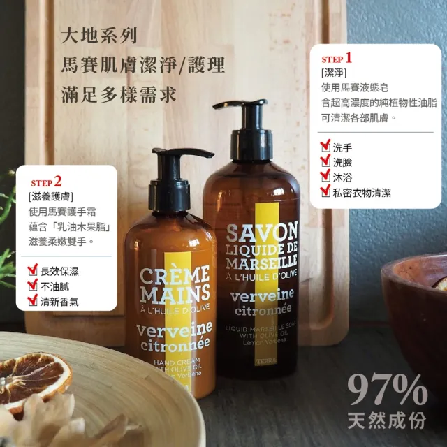 即期品【C.D.P 愛在普羅旺斯】大地系列 TERRA  馬賽液態皂500mL(補充瓶/洗手/潔膚/清潔/萬用清潔)