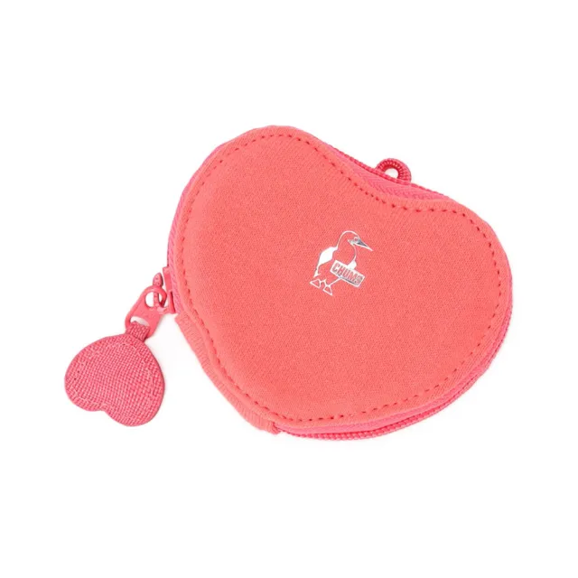 【CHUMS】CHUMS 休閒 CHUMS Heart Coin Case Sweat零錢收納包 珊瑚紅 男 女(CH603890R016)