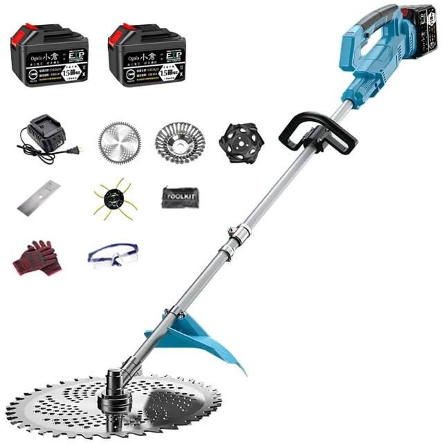 【Ogula 小倉】割草機 後置電機 電量顯示 10寸數顯款（十五節兩電）後置無刷電機(除草機/打草機/草坪機)