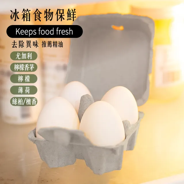 【The Nature of things 自然之事】精油擴香蛋4入禮盒(矽藻土吸濕防潮/車用擴香/去異味/辦公室開運)