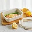 【CorelleBrands 康寧餐具】SNAPWARE Eco Ren陶瓷保鮮盒兩件組(680+1000ml)