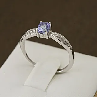 【赫本珠寶】設計款-星渡晶眼坦桑石活口戒指