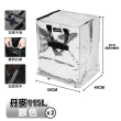 【ONE HOUSE】115L 丹麥附輪超大容量手提防水折疊購物車_特大款 2入(收納包 旅行袋 買菜車 摺疊購物車)