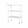 【dayneeds 日需百備】輕型 60x30x90cm 木頂板三層收納推車 兩色可選(三層推車/餐車/工具架/置物推車)