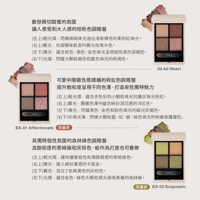 【RMK】立體調色眼盤 4.6g*(多色任選)