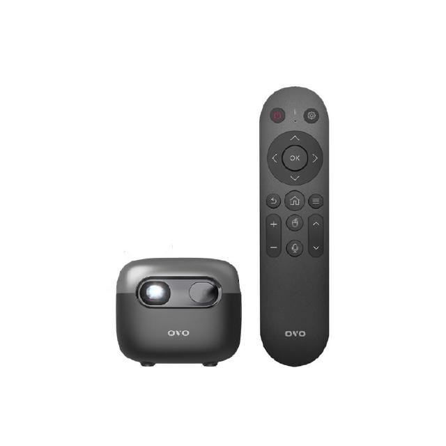 OVO U1-S OVO 小蘋果投影機 U1-S 鈦銀黑 版,具備自動對焦功能,強化防熱設計,有效避免失焦,亮度再增強達 380LED流明。內含語音遙控器、硬殼包與伸縮腳架,輕巧便攜,適合居家或移動使用。支援 16:9 畫面比例,解析度達 854x480,內建喇叭,無需外接音響。電源為 110V,耗電低,重量僅 241g,是高價效比的微型投影機選擇。