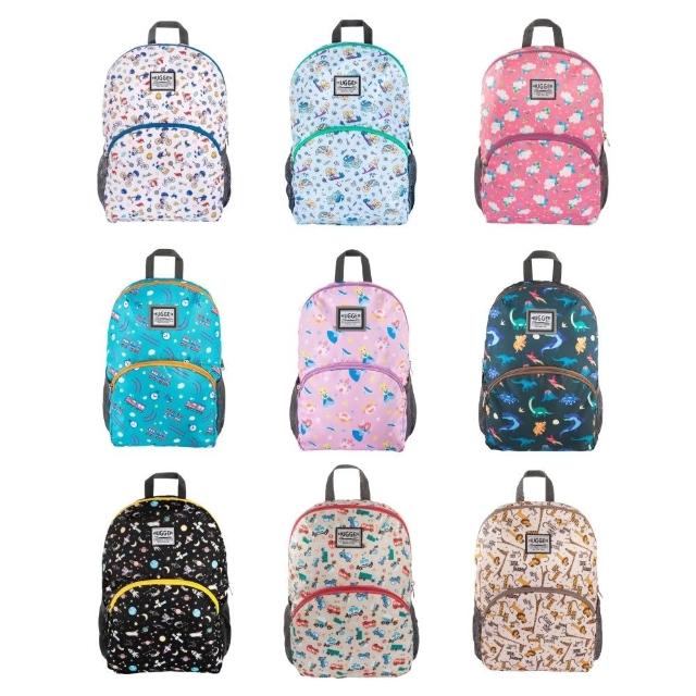 【HUGGER】兒童背包 多色可選(A4幼兒園書包 小孩輕量休閒童趣防潑水減壓肩帶才藝上學後背)