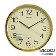 【SEIKO 精工】QXA020 金色/銀色光感外框時鐘掛鐘(SEIKO、掛鐘、日本原廠機芯、靜音指針、清新好搭配)