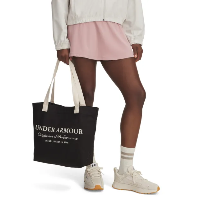 【UNDER ARMOUR】UA 男女同款 帆布托特包_6001898-004(黑色)