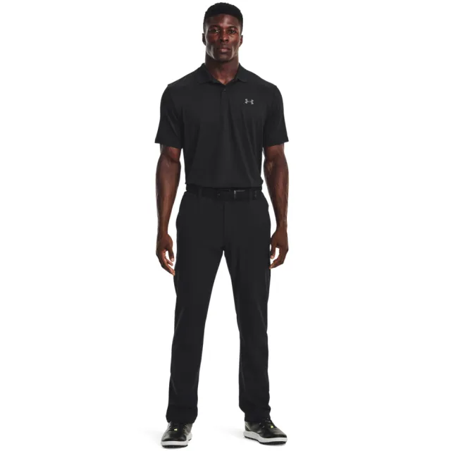 【UNDER ARMOUR】UA 男 Matchplay 短袖POLO衫_1377374-001(黑色)