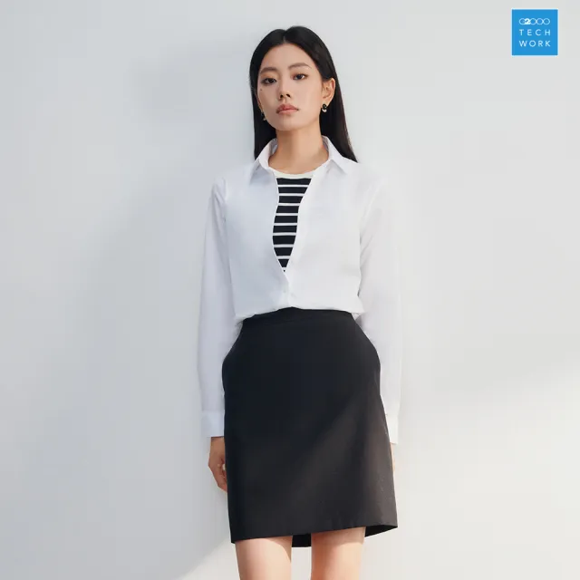【G2000】女襯衫 商務易處理長袖上班襯衫-白色(4622306300) 面試 職場 通勤穿搭