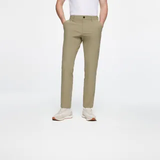 【G2000】男款 針織面料彈性涼感休閒斜袋長褲-卡其色(3616204514)