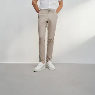 【G2000】男款 柔軟棉彈貼斜紋休閒斜袋褲-沙色(4616103512) 38女王節首選