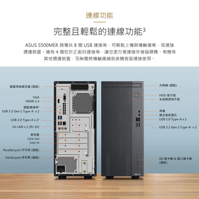【ASUS 華碩】i5十核電腦(i5-13400/16G/1TB SSD/W11)