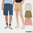 【Hang Ten】男女裝-冰絲涼感四面彈吸濕排汗口袋防曬短褲(多款選)