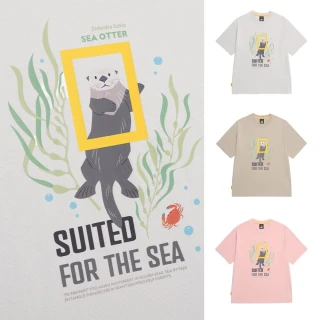 【國家地理服飾官方旗艦】男女同款 台灣限定LOGO 涼感 T恤-海獺(3色可選)