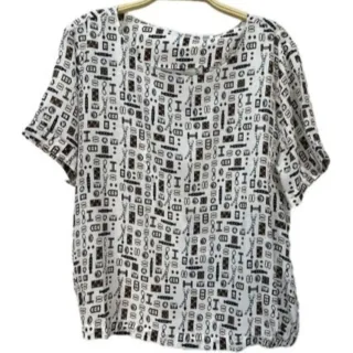 【SuperWands】時尚印花飄逸上衣