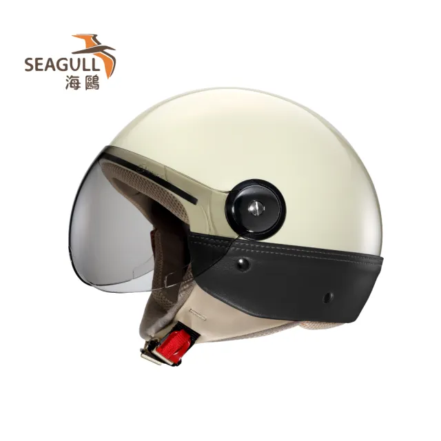 【SEAGULL 海鷗】TW-781Ｍ皮革側裙安全帽(半罩安全帽/多色挑選)