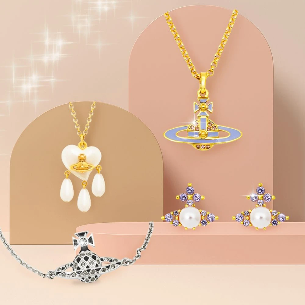 vivienne westwood 行星 Vivienne Westwood經典行星土星 項鍊,耳環,手鍊,多款可選)