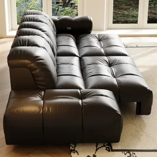 【完美主義】PUNPUN三人電動沙發306公分(貓抓布 可調頭枕 3人沙發)